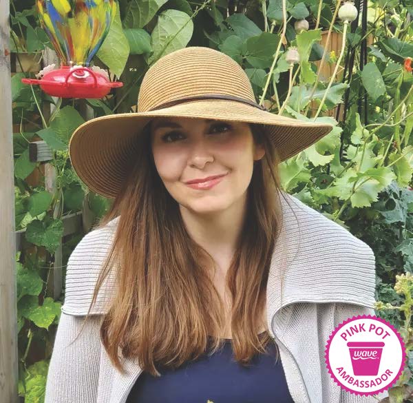 Wave Pink Pot Ambassador for November 2022 in her garden