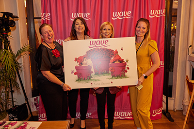 The Wave Team Media at the official unveiling of Wave x Anne Geddes